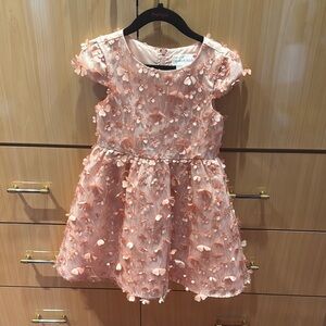 Pink Floral Kids Dress